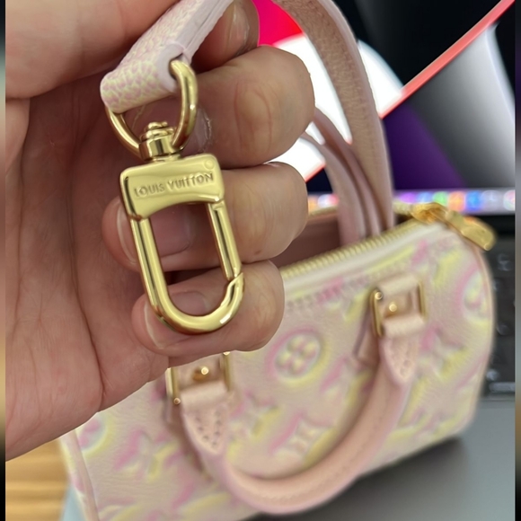 Louis Vuitton Nano Speedy M81508 Pink Monogram Empreinte Embossed Limited Editio - Picture 3 of 3